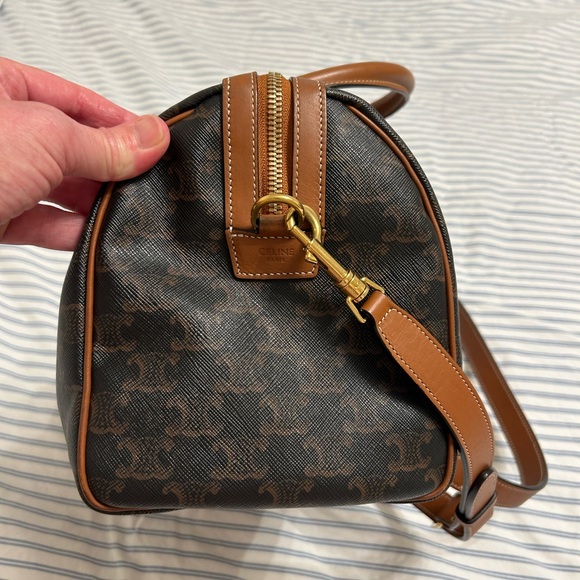 Celine 2019 Boston Bag in Triomphe Canvas - Picture 4 of 14